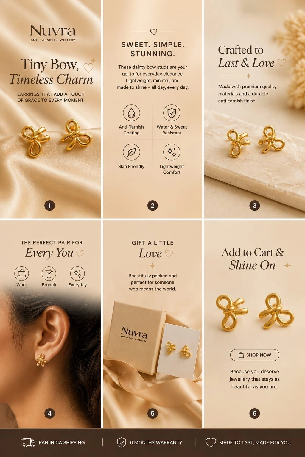 Bow earrings 2
