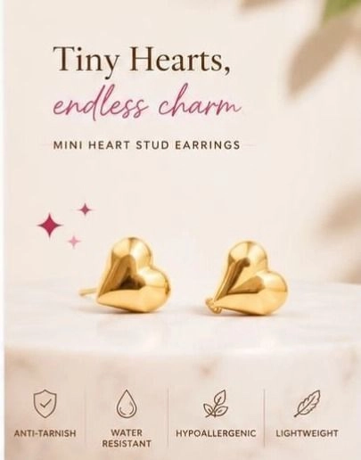 Heart themed earrings 1