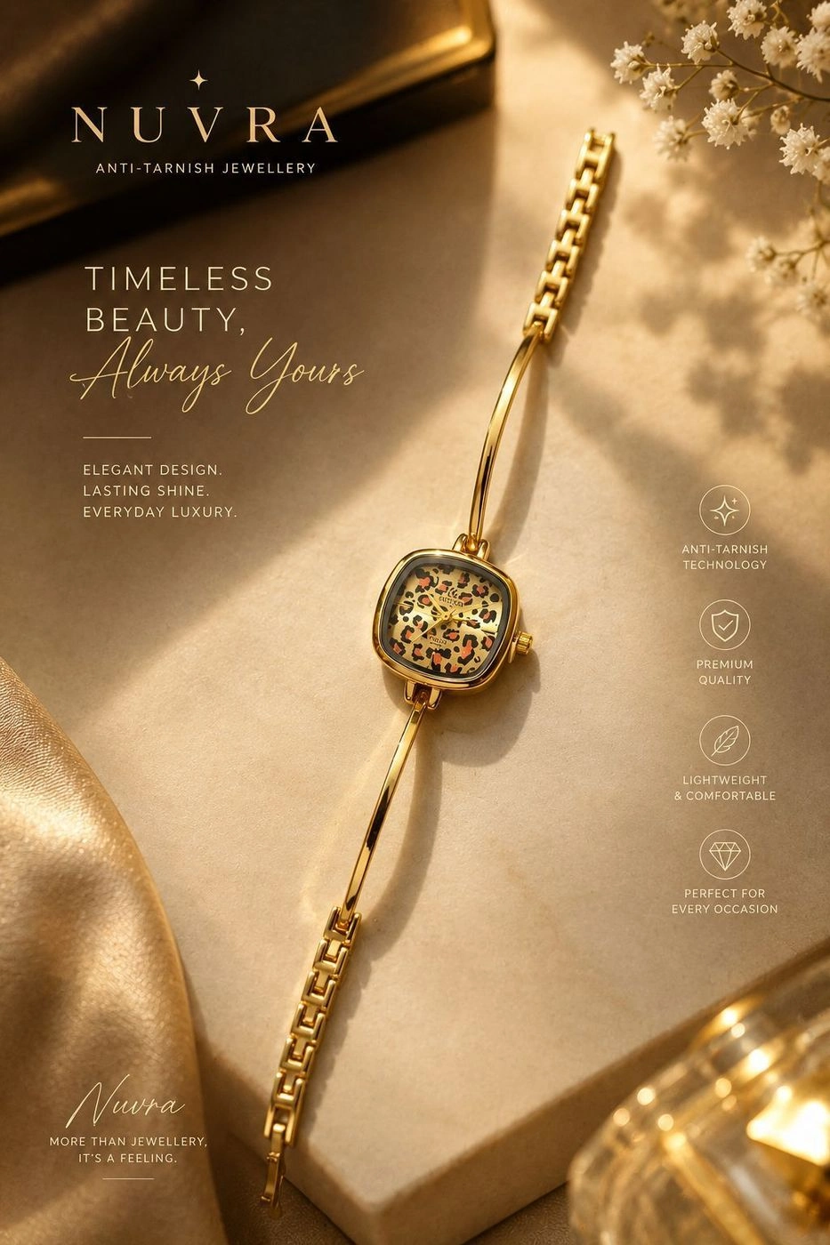 Sleek printed watch