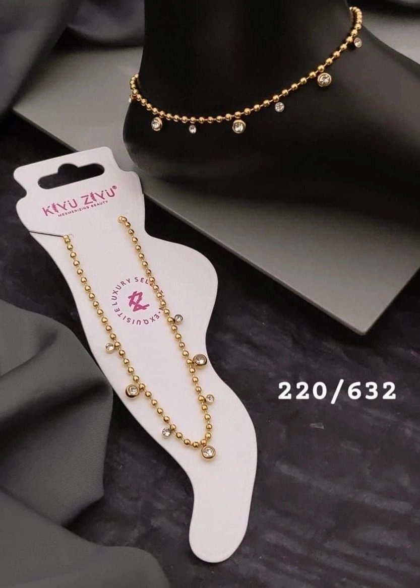 Stone anklet (pair)
