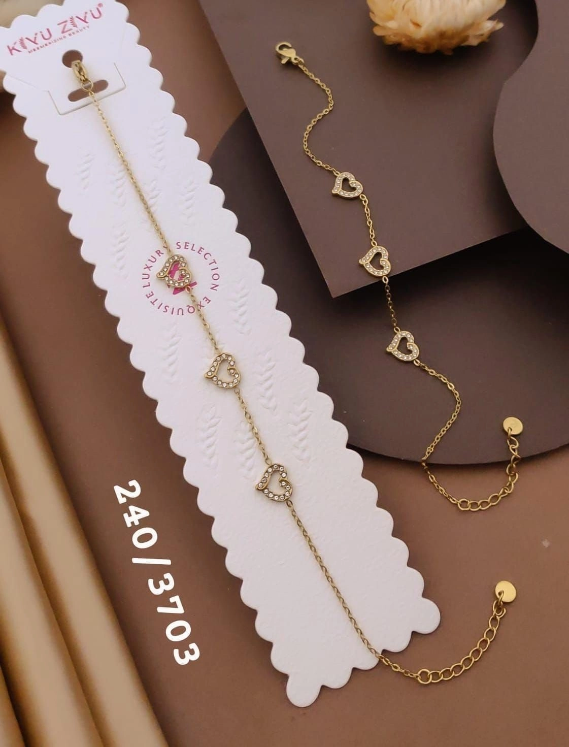 Heart themed bracelet