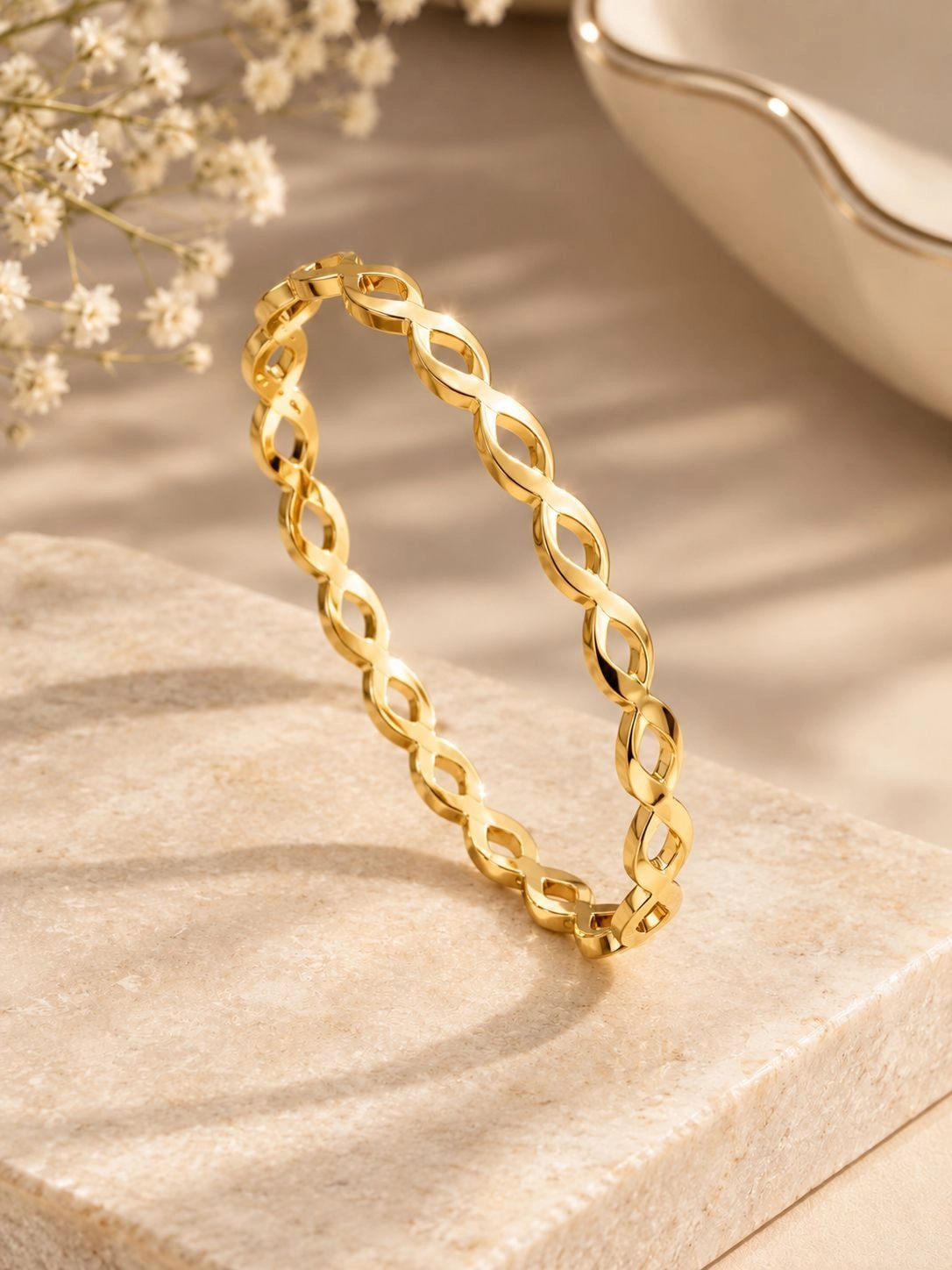 Aurelia twist bangle