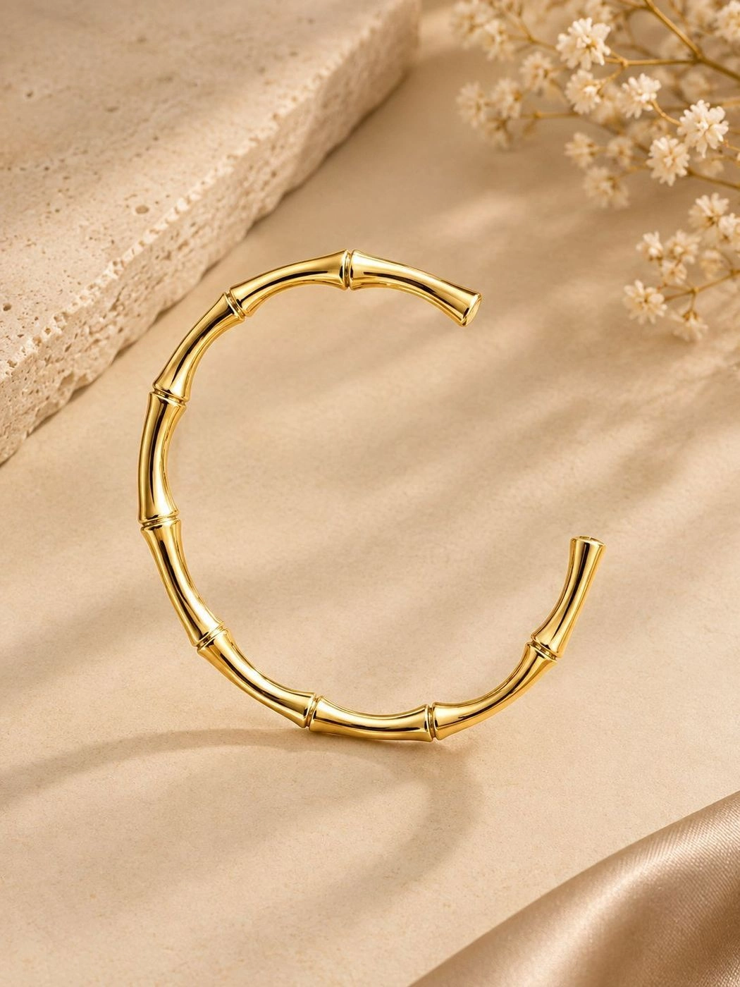 Bamboo hoop bangle