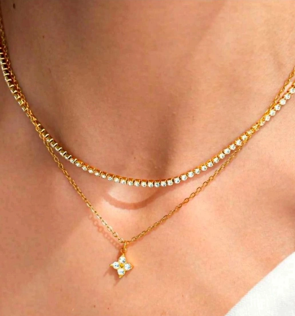 Antitarnish Double Necklace