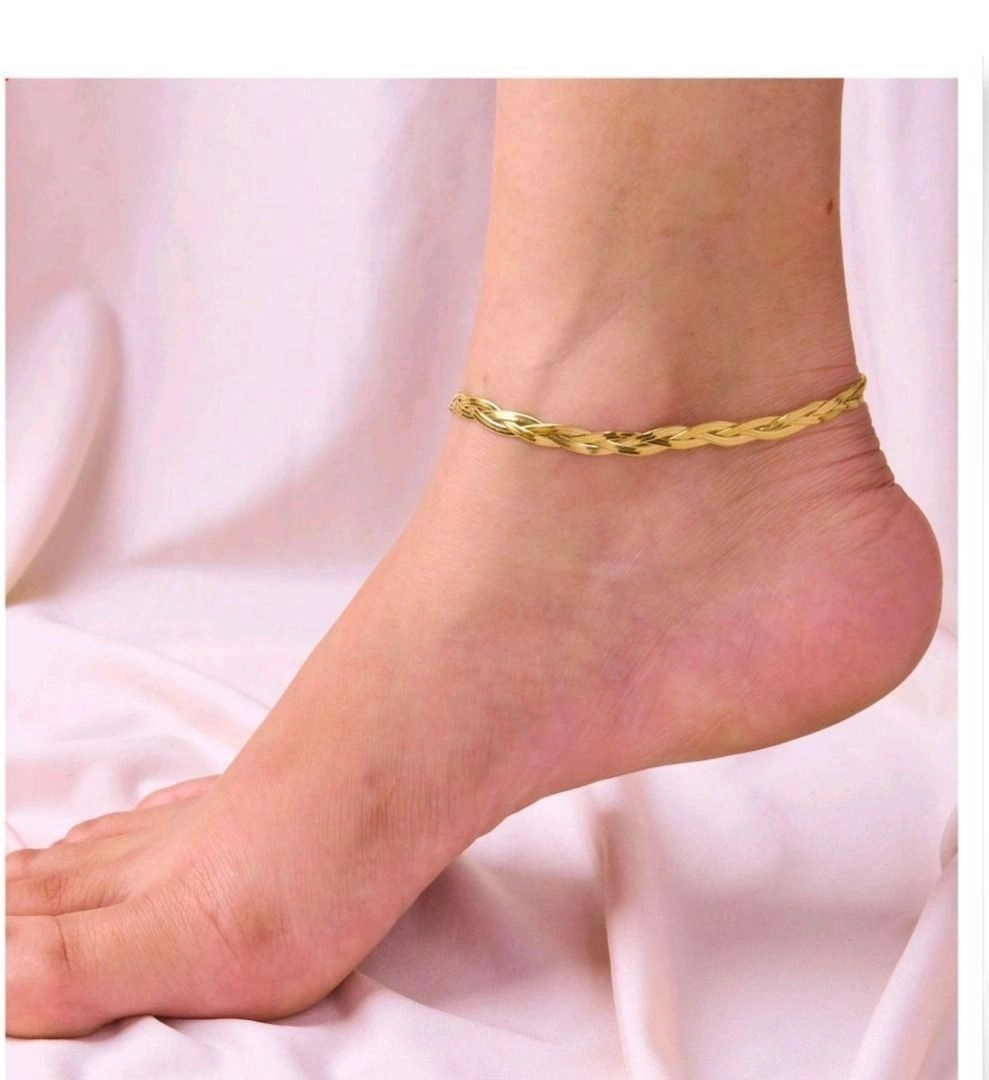 Twisted Snake Anklet for Women 2pcs 3