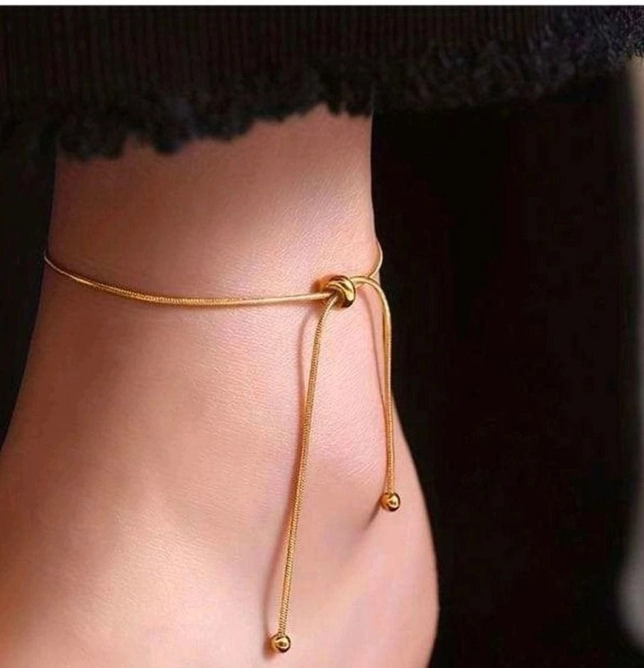 Knot Anklet for Women 2pcs Pair 1