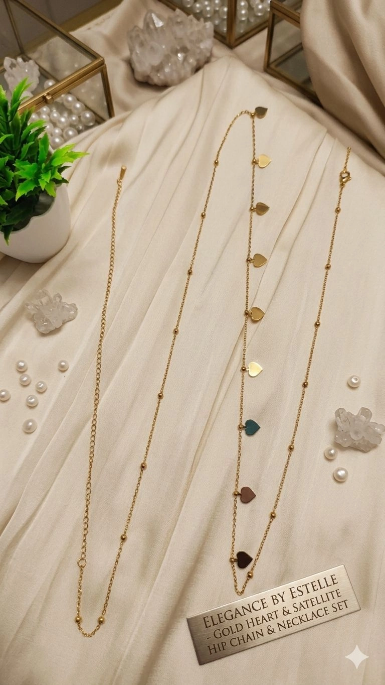 Antitarnish heart Waist chain 2