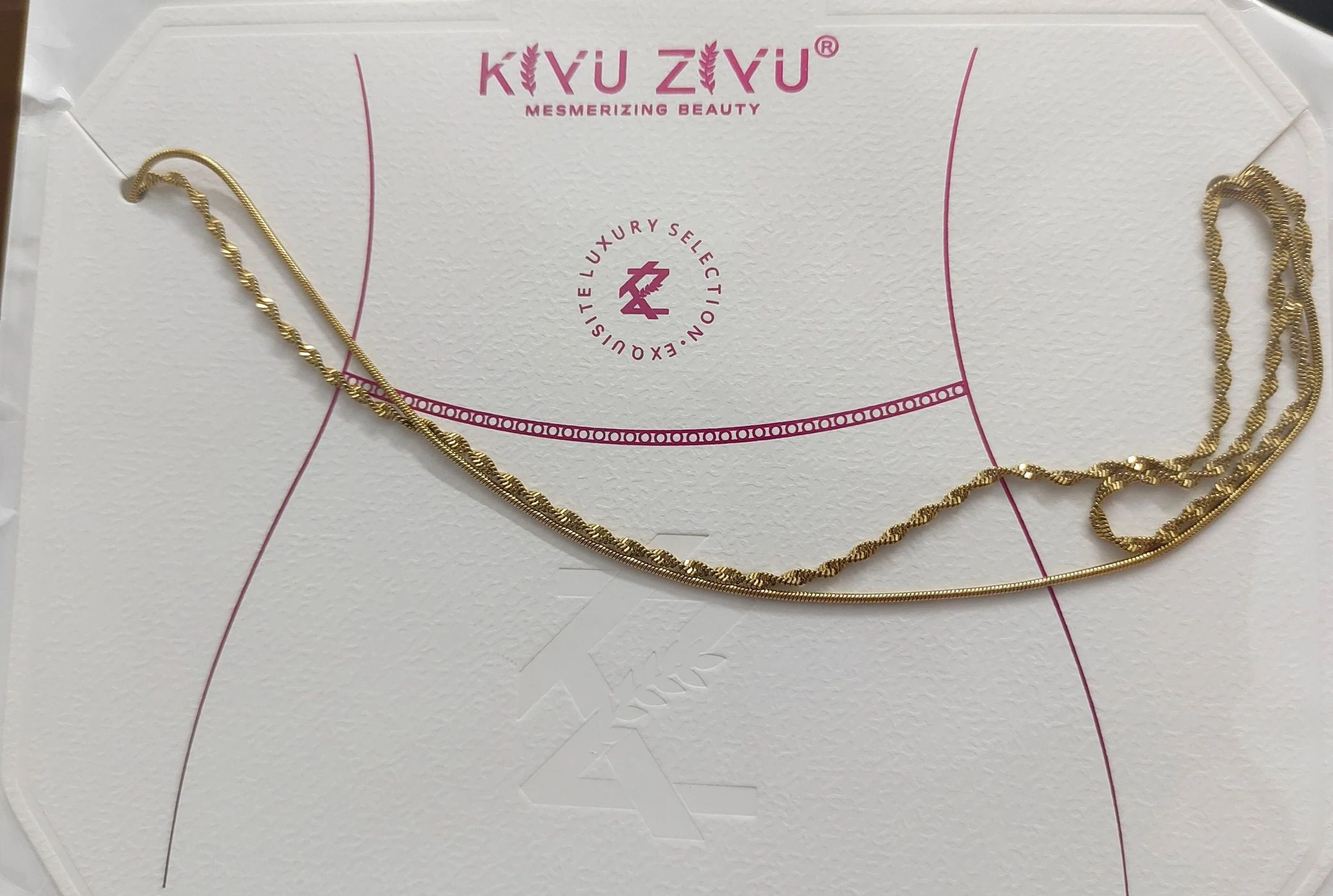 Antitarnish Double layer Waist chain