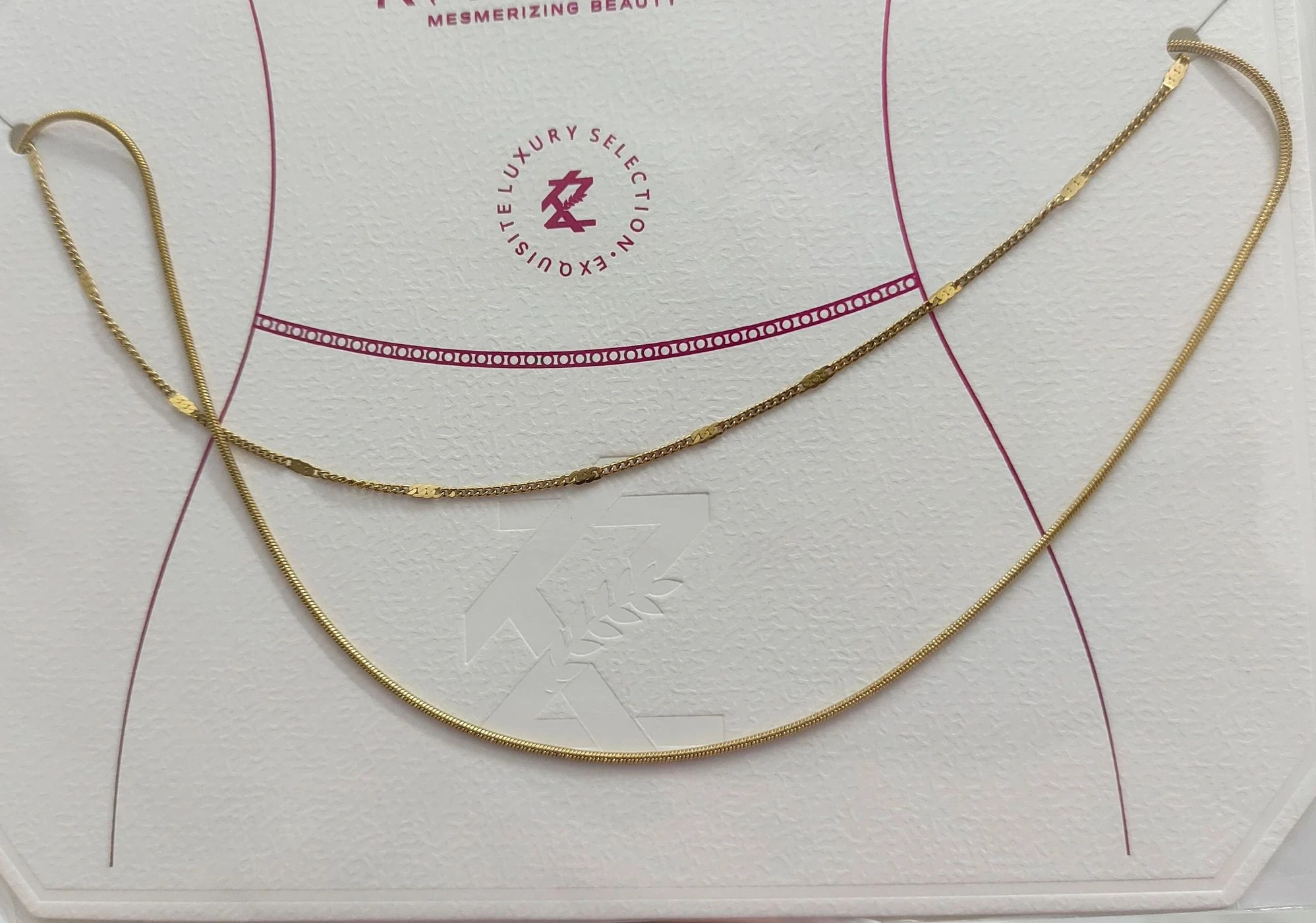 Antitarnish Double layer Waist Chain
