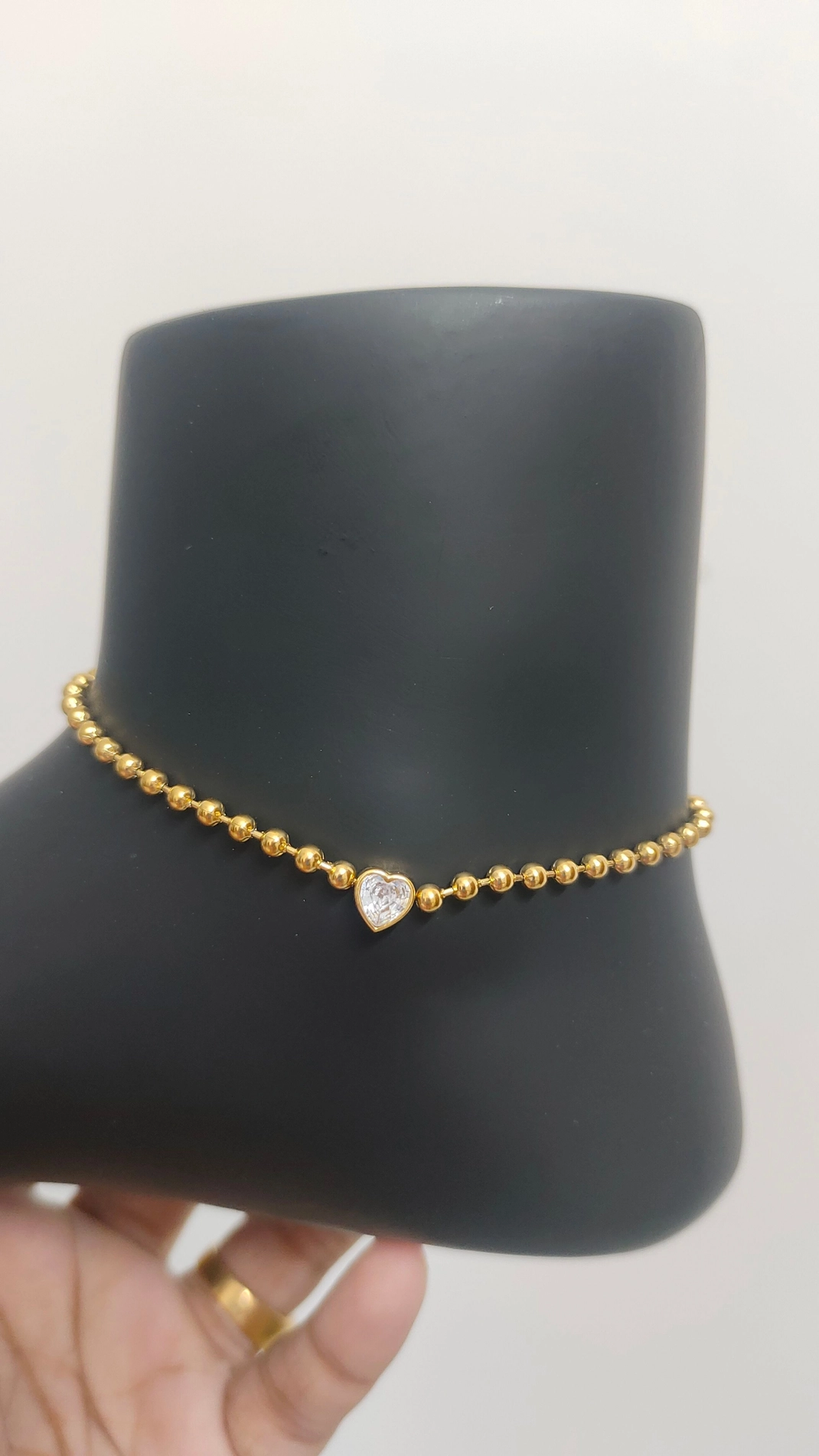 Antitarnish Ball Chain Anklet 2