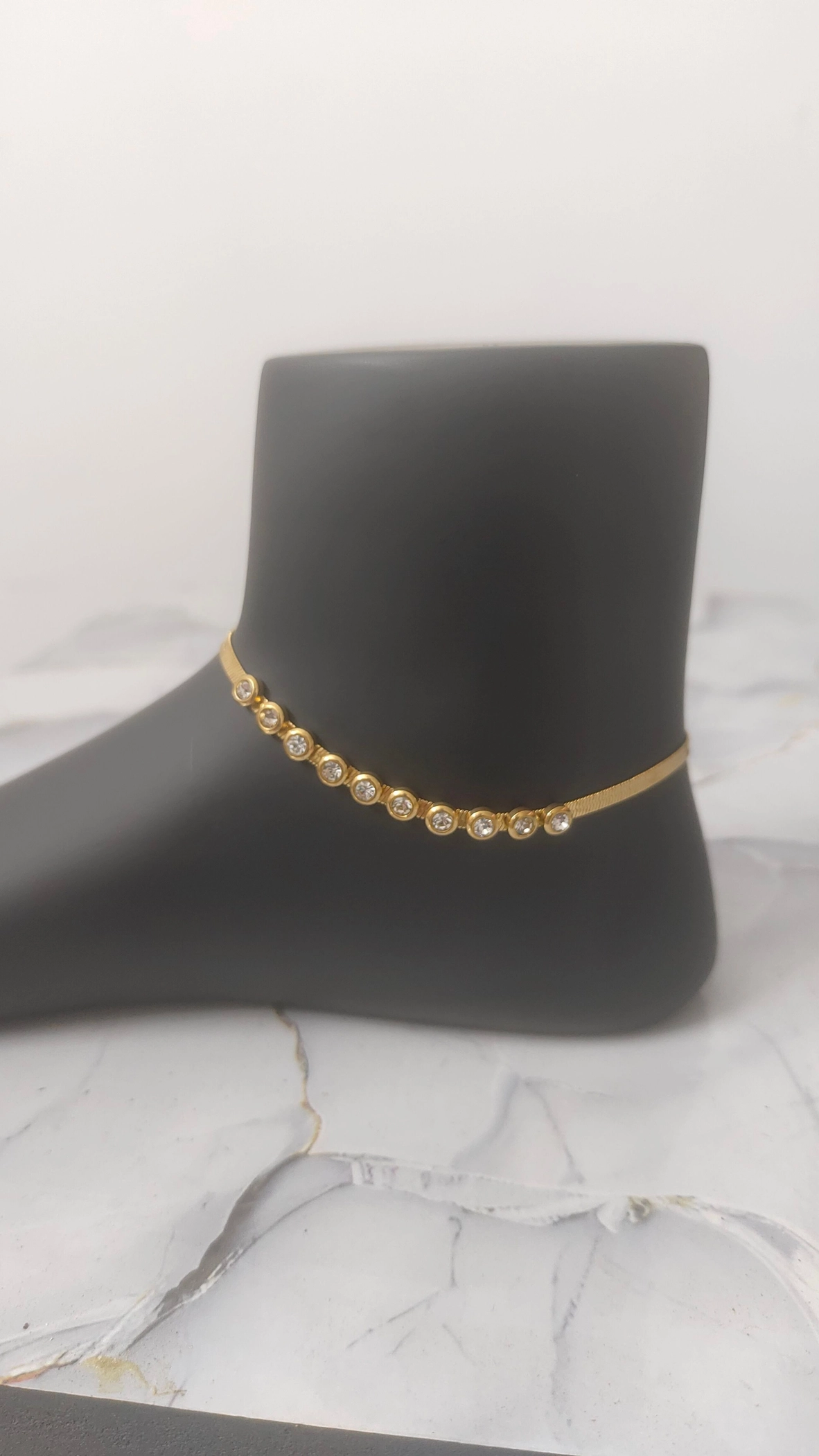 Adults Snake with stone Anklet 1
