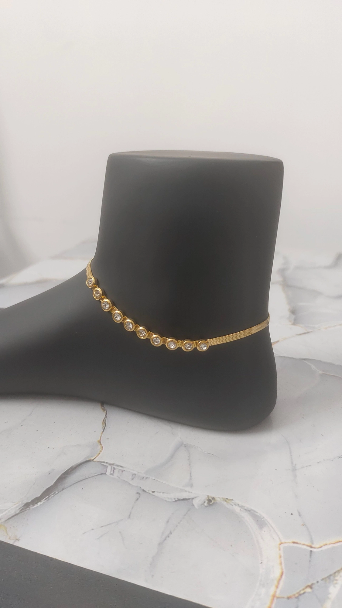 Adults Snake with stone Anklet 2