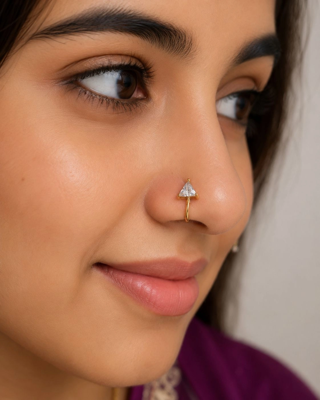 Antitarnish Non Piercing Nose Pin