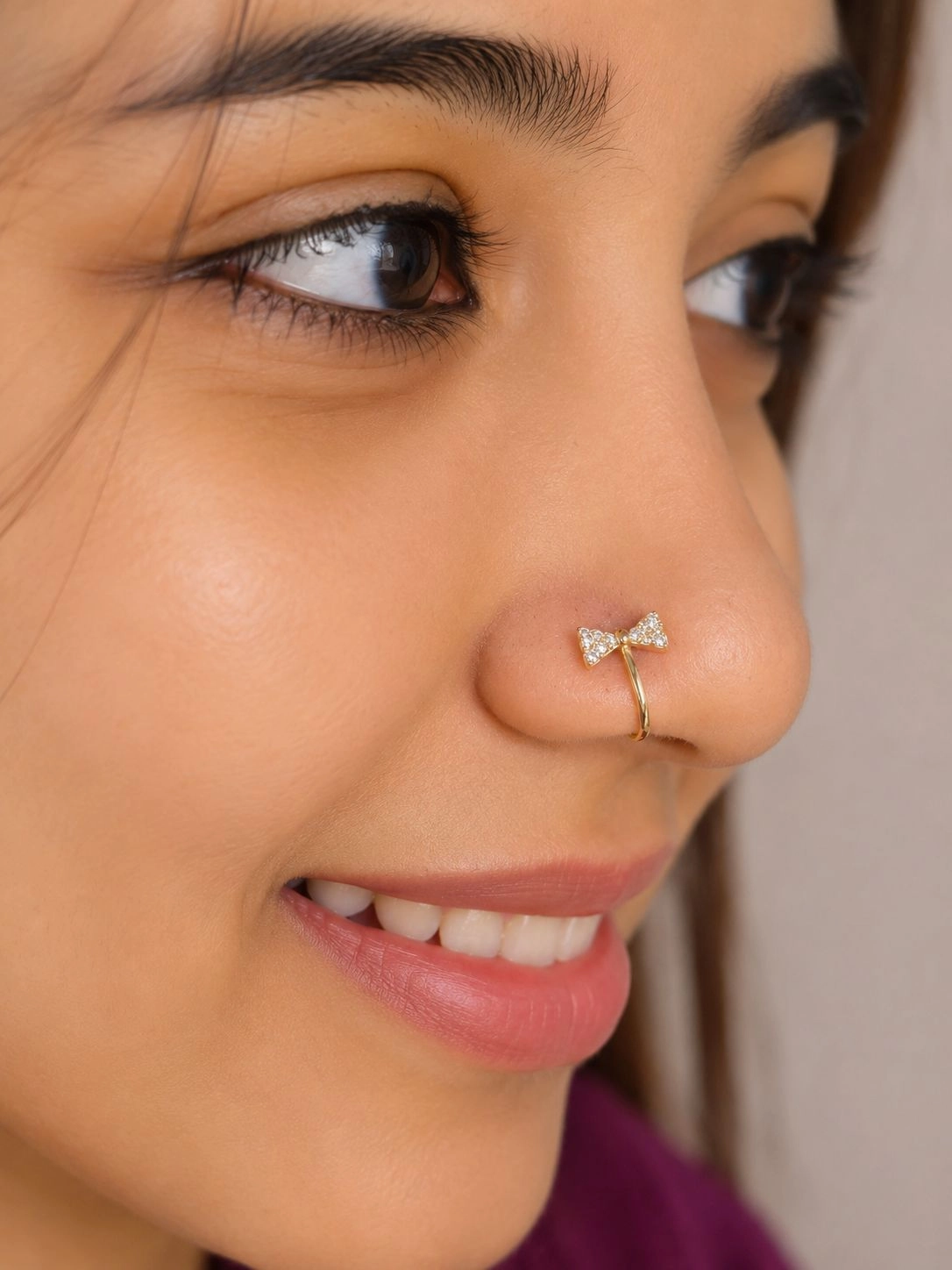 Antitarnish Non Piercing Nose Pin