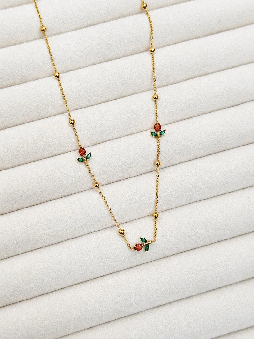 Antitarnish Tulip Minimal Necklace 1