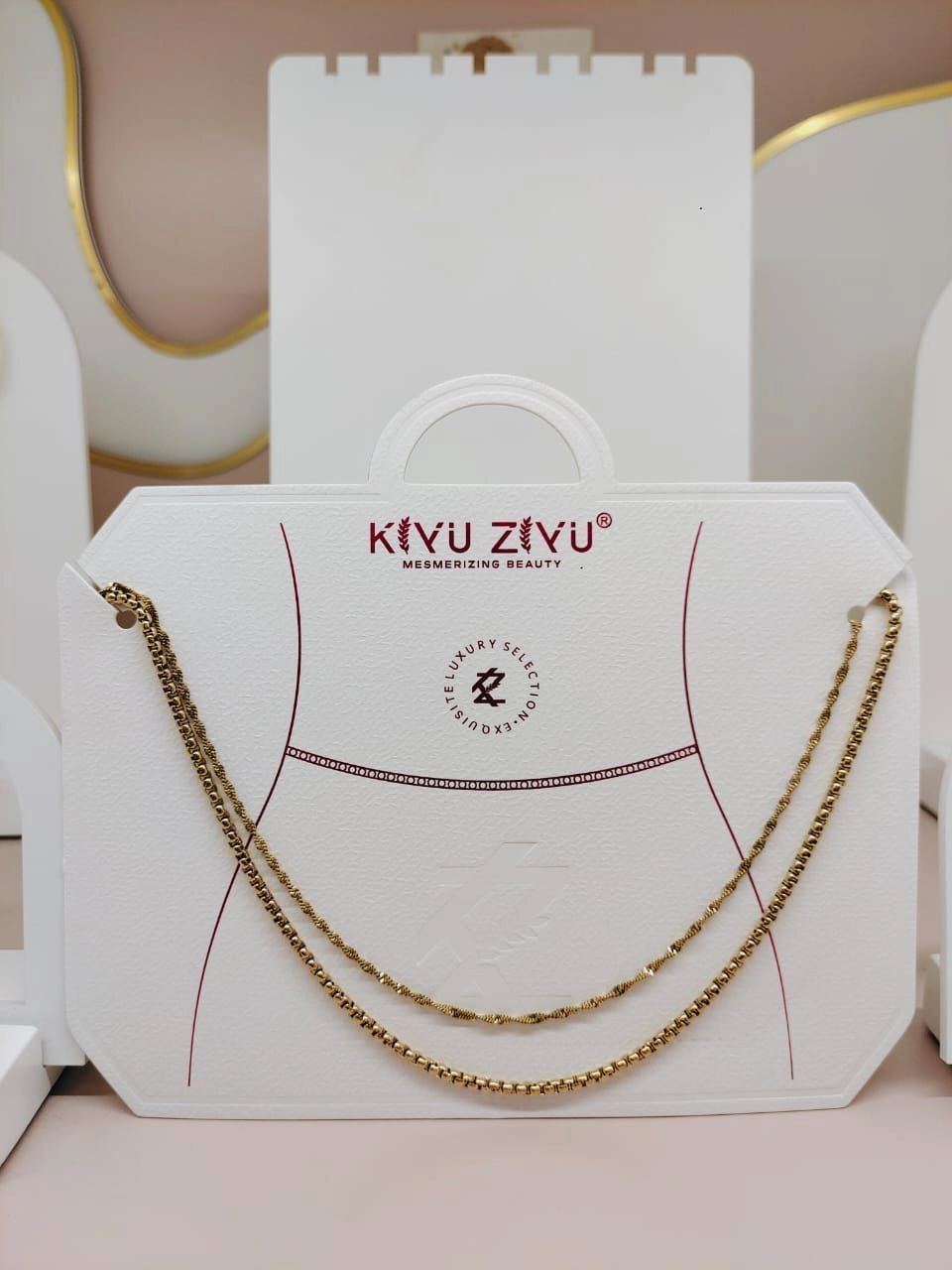 Antitarnish Double layer Waist chain