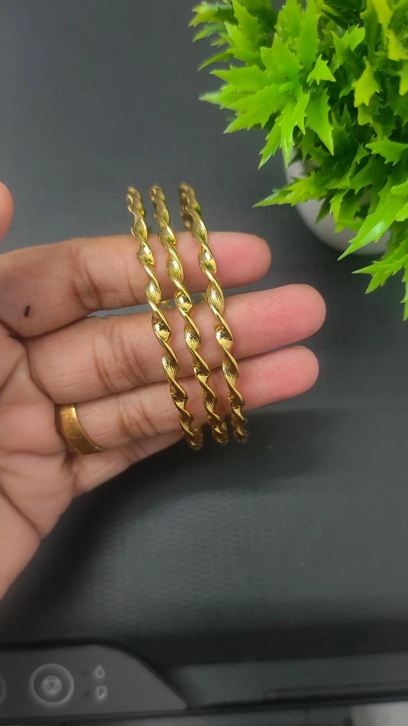 Antitarnish 3pcs Bangle set 1