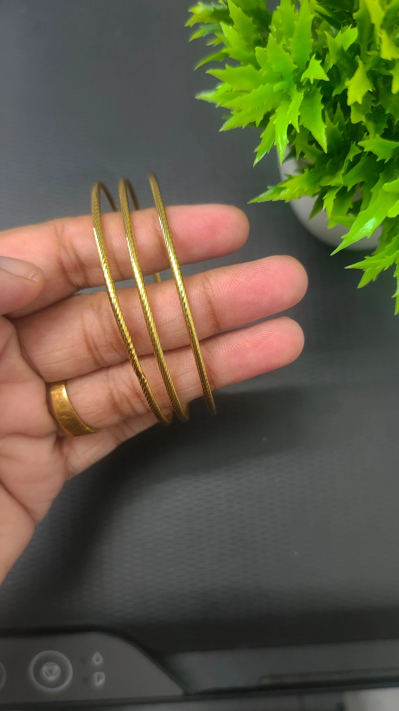 Antitarnish 3pcs Bangle Set 1