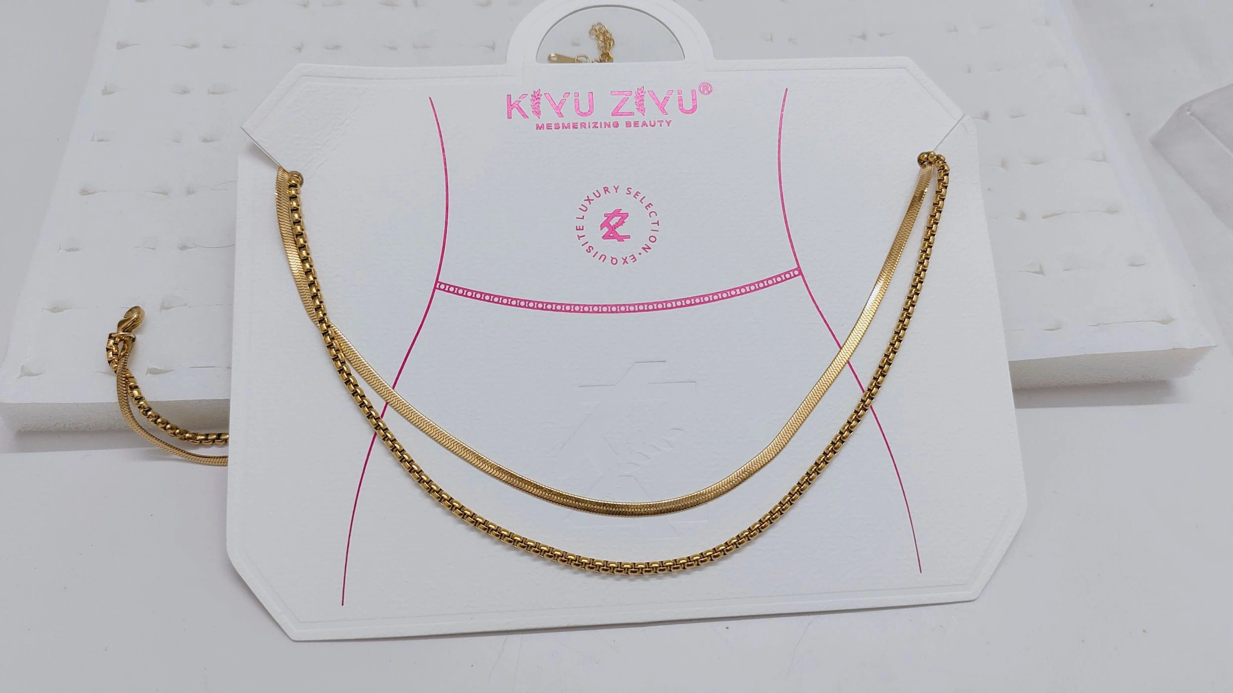Antitarnish Double layer Waist chain