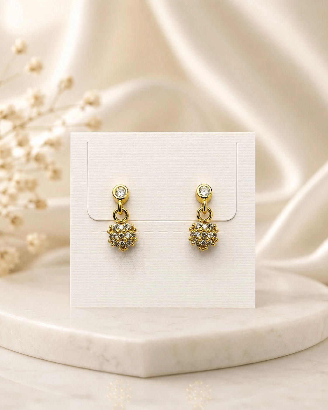 Antitarnish Ball Back earrings