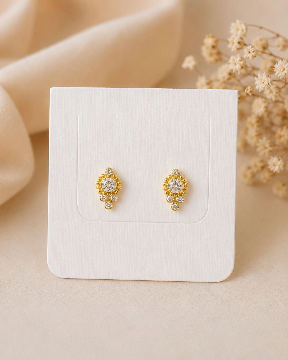 Antitarnish Ball Back earrings