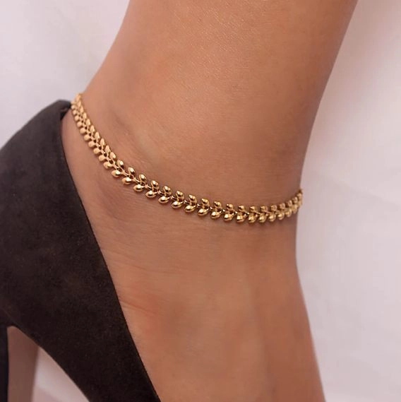 Antitarnish Kids Leaf Anklet 4