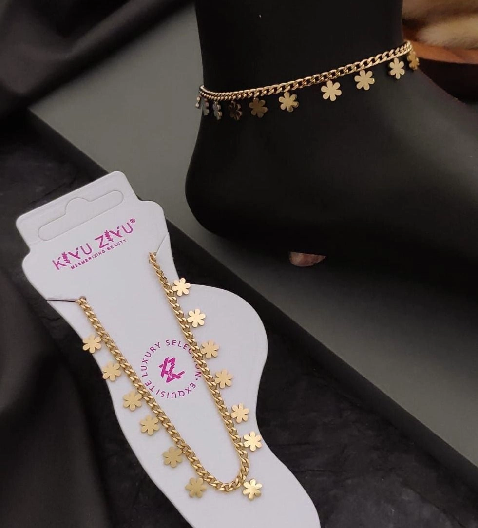 Antitarnish Flower Anklet