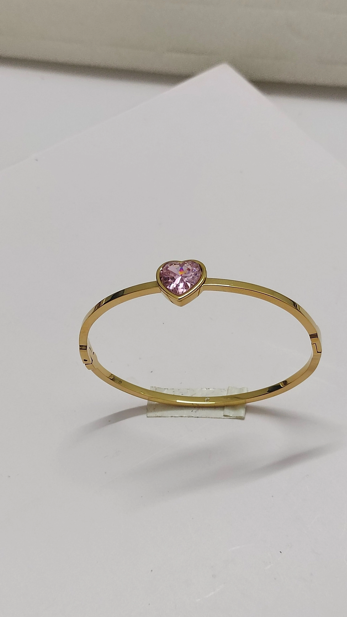 Antitarnish Pinkheart Bangle AMN231 2