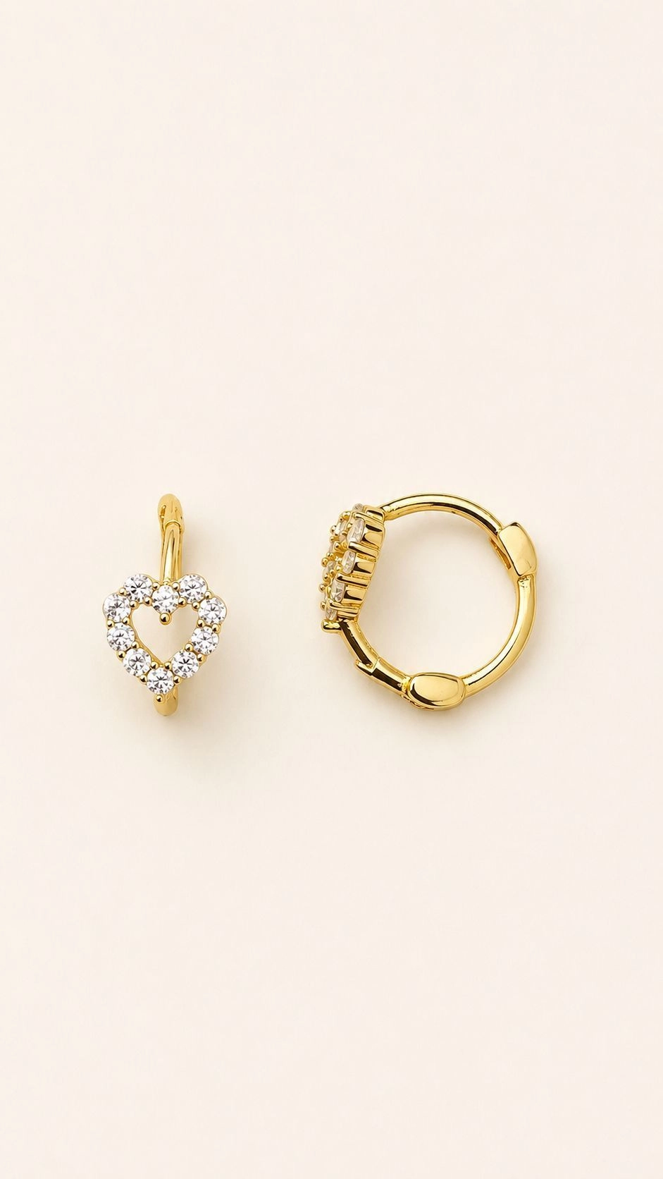 Antitarnish Heart Hoop Earring