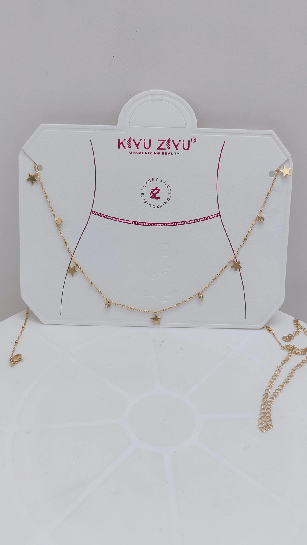 Antitarnish Star & Stone Waist chain AWC23