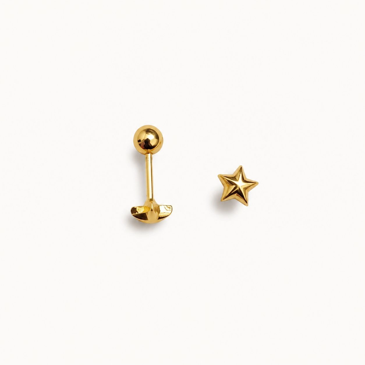 Antitarnish Ball Back Stud Earrings