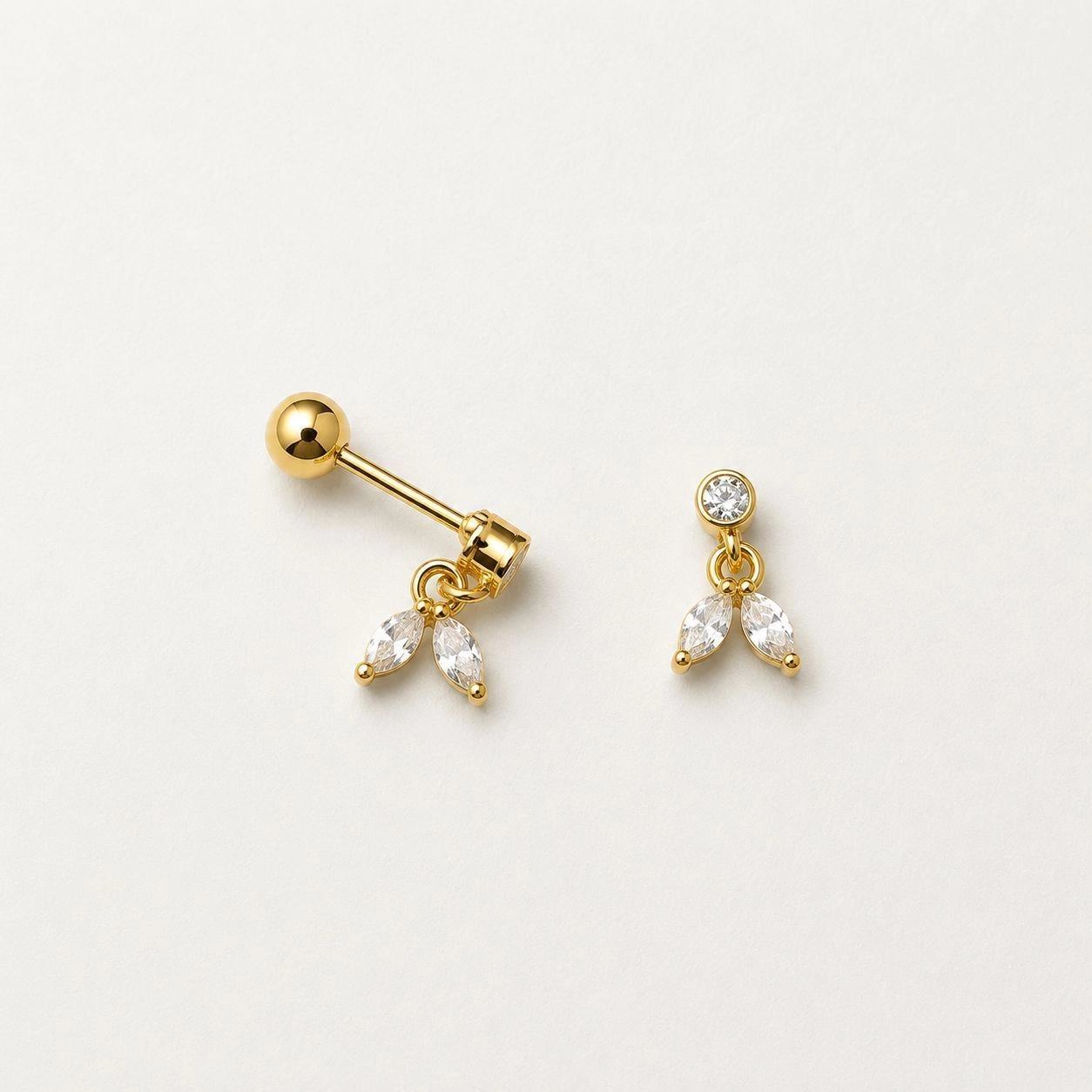 Antitarnish Ball back Stud Earrings