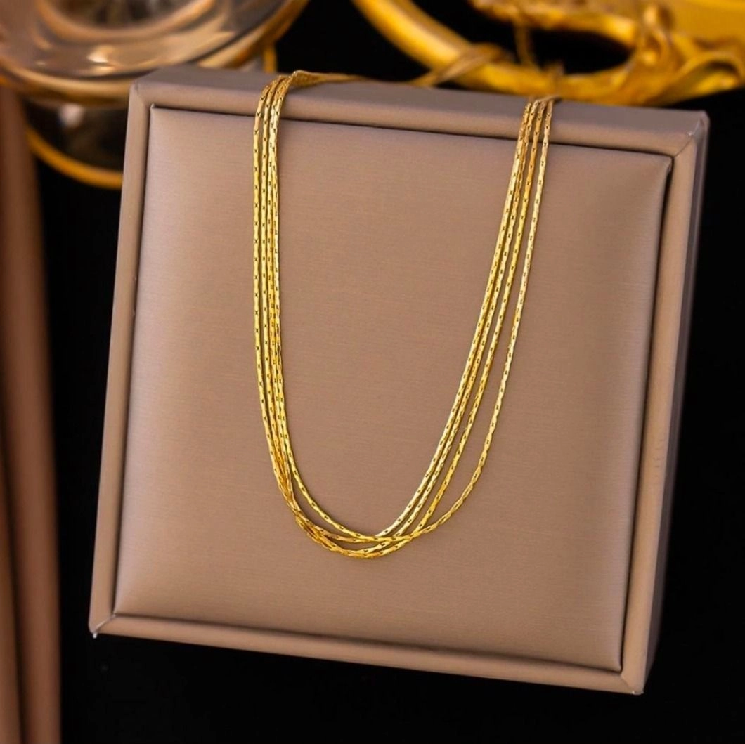 Antitarnish 4 Layer Invisible chain Necklace