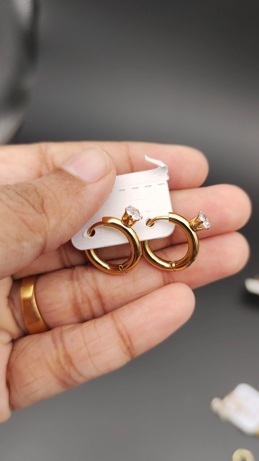 Antitarnish Hoop Earring AE23 1