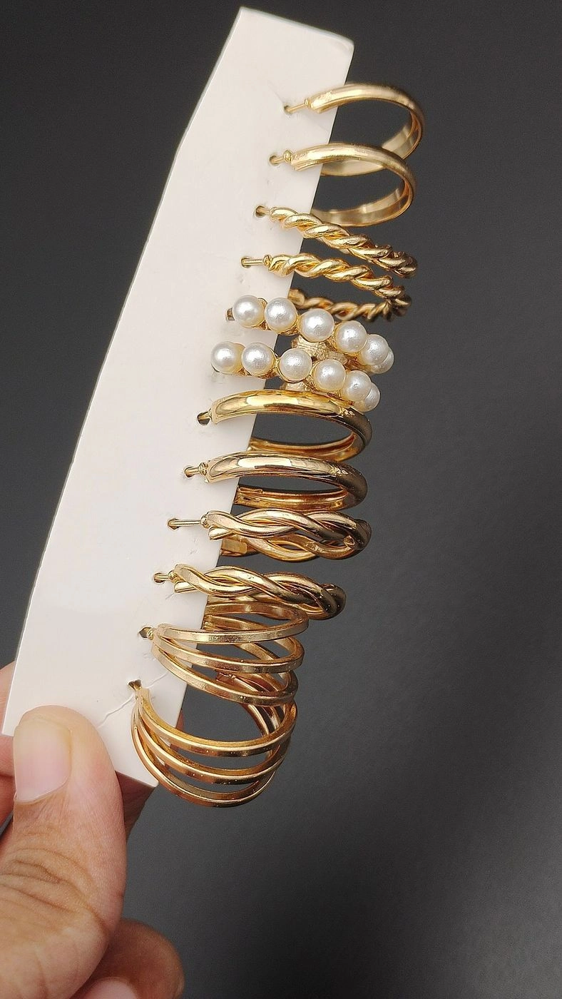 Antitarnish Hoop Earring set AE25 2