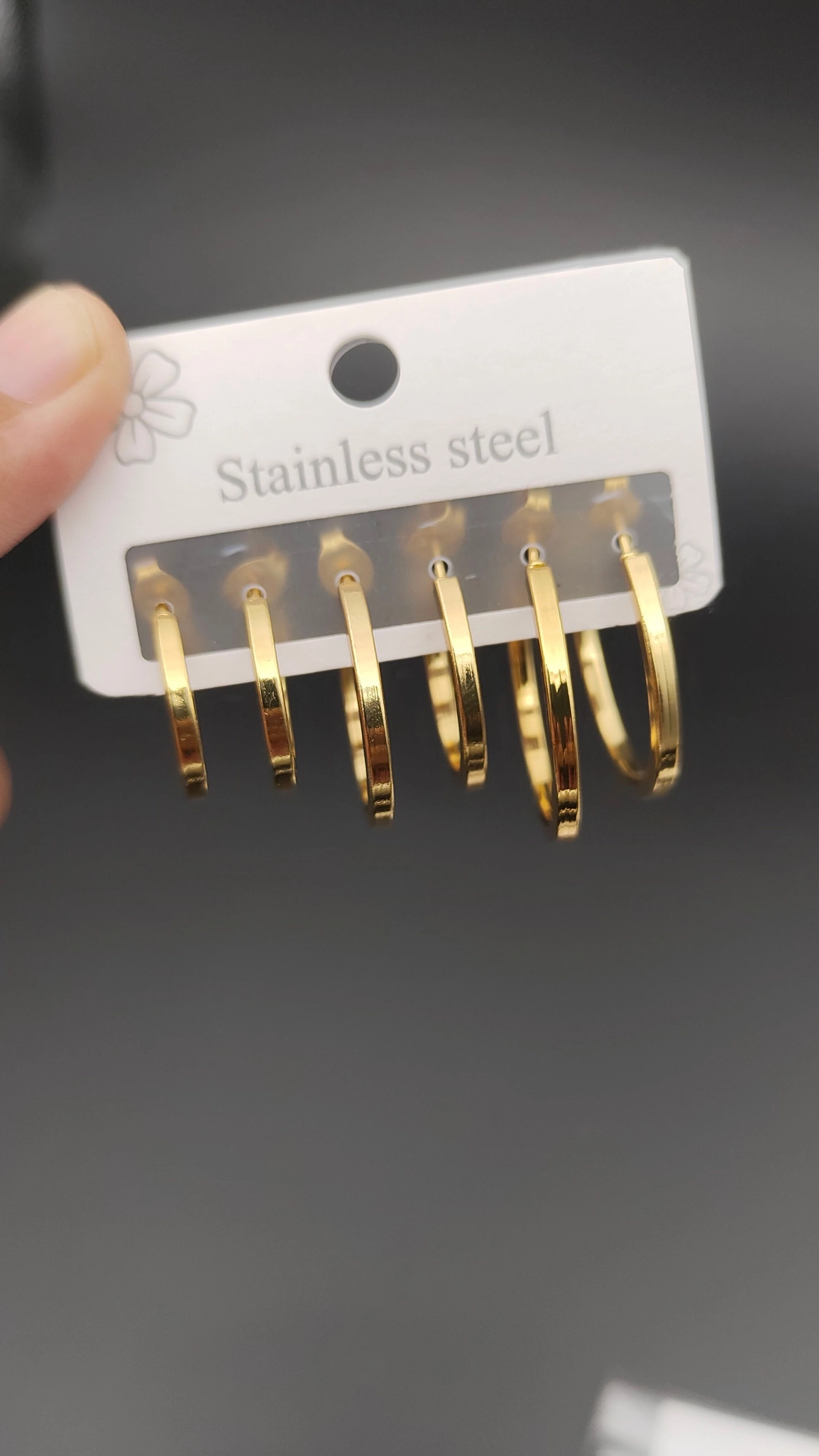 Antitarnish Hoop Earring set 1