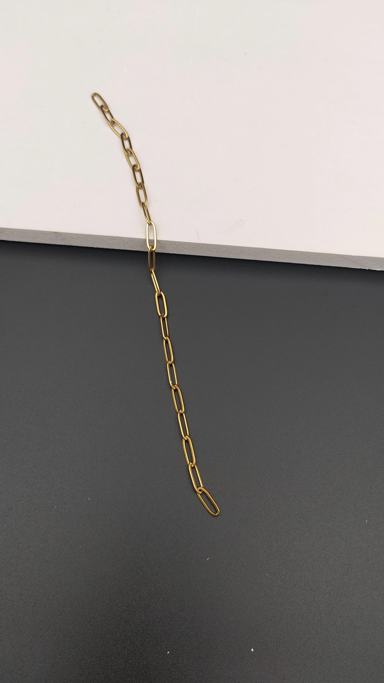 Antitarnish Paperclip Bracelet AB2