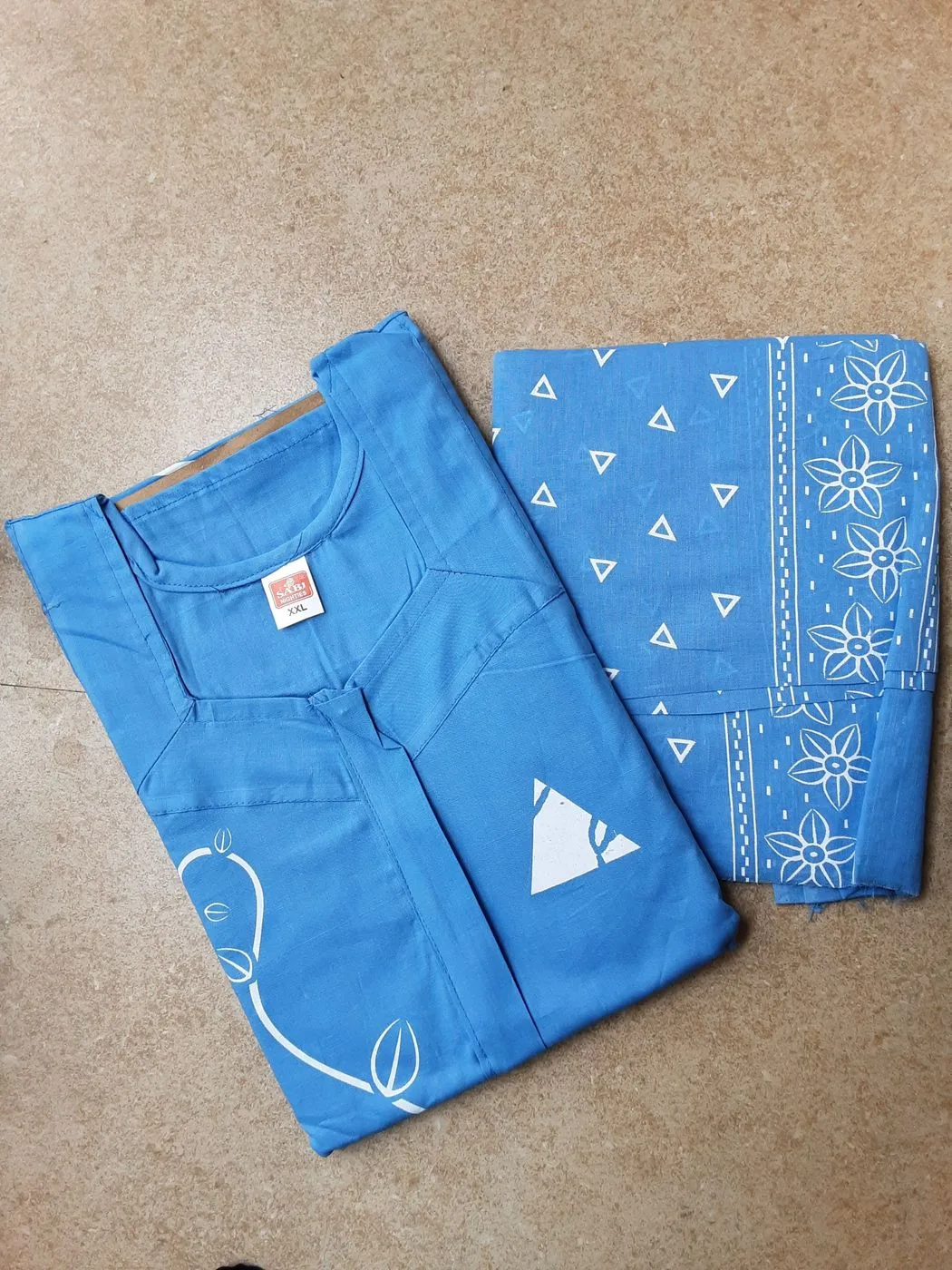 Cotton nighty with dupatta