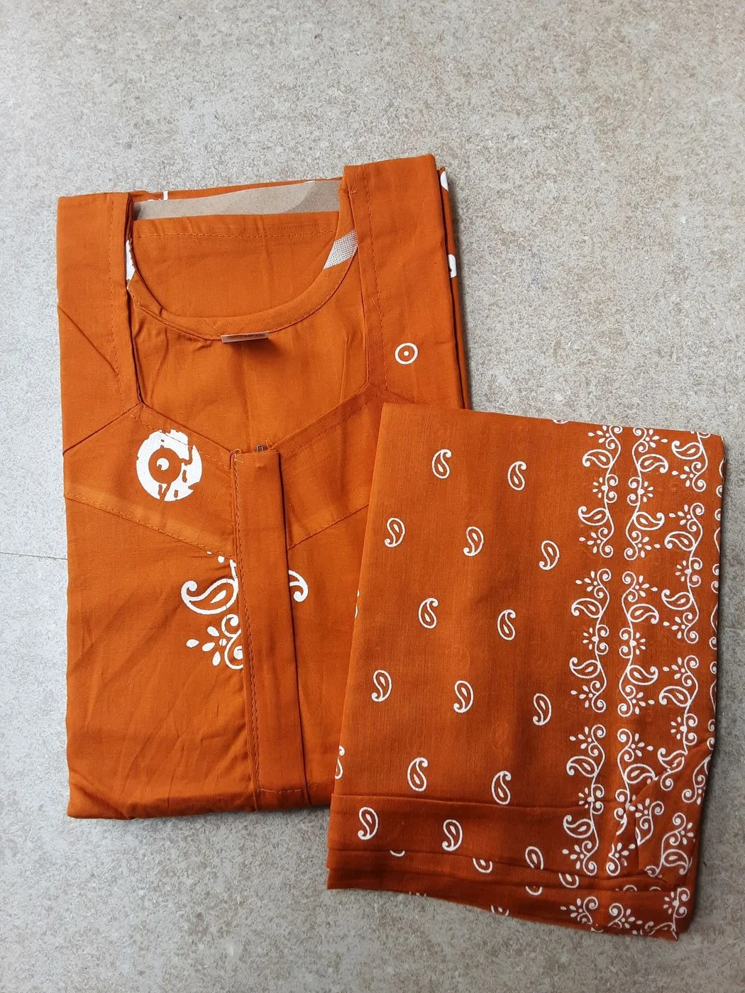 Cotton nighty with dupatta