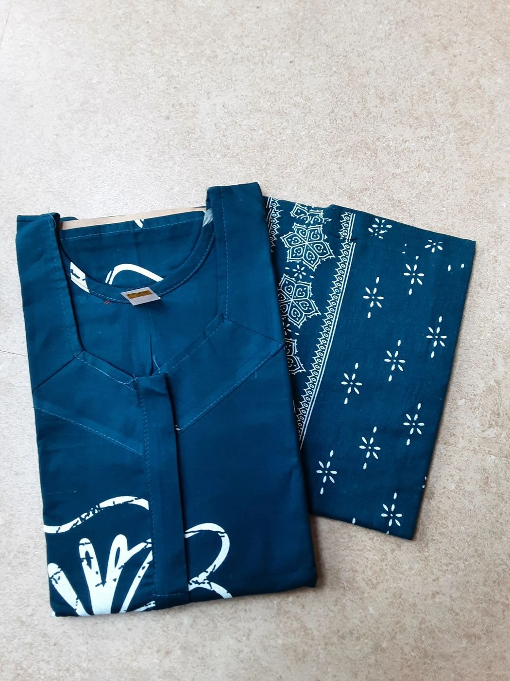 Cotton nighty with dupatta