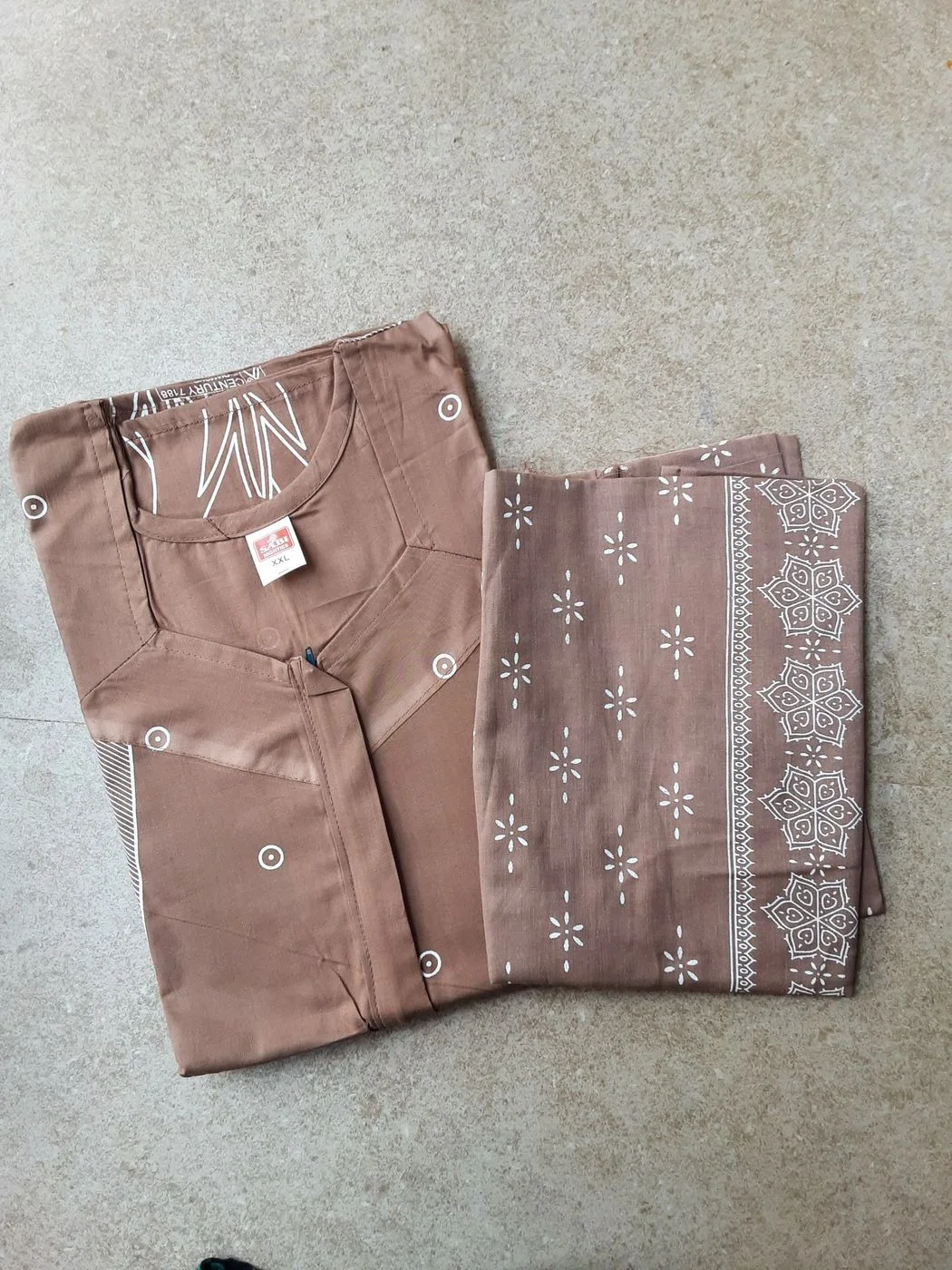 Cotton nighty with dupatta