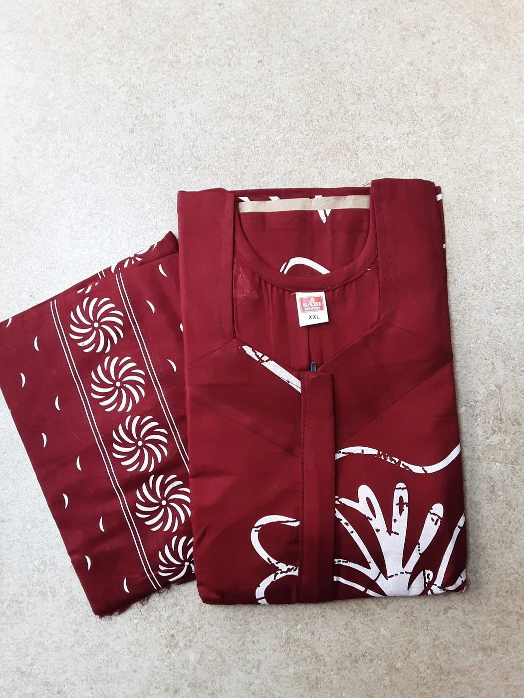 Cotton nighty with dupatta