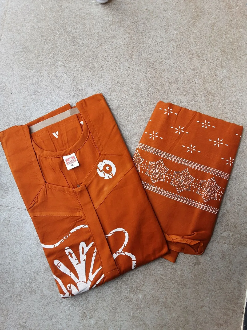 Cotton nighty with dupatta