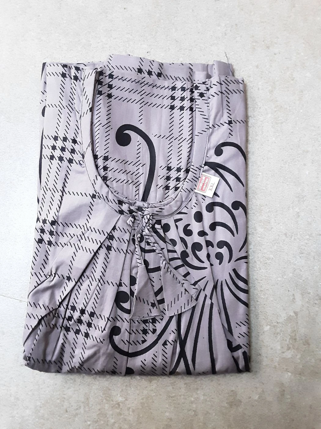 Premium Cotton Nighty with Pocket