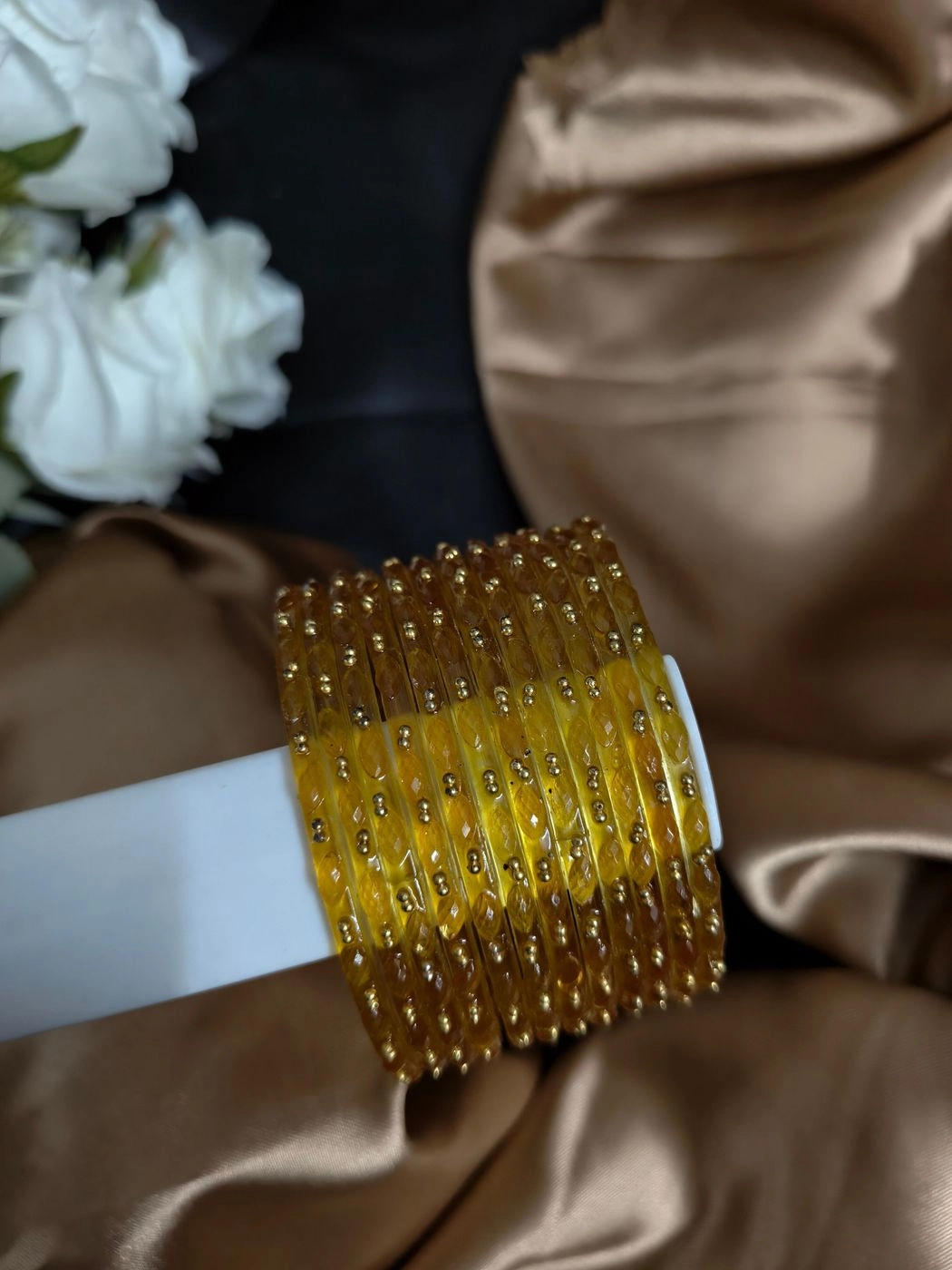 Raindrop Glass Bangle