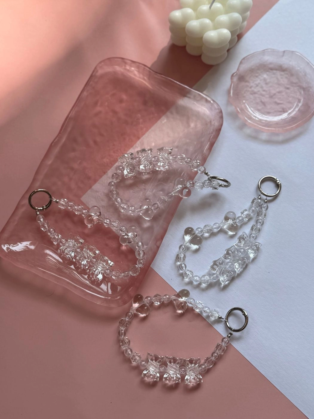 Glass type bracelet