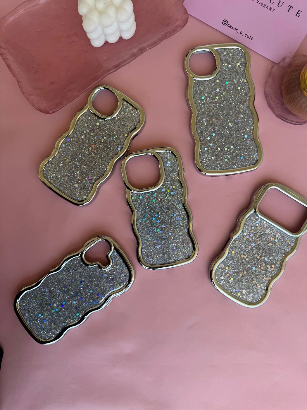 Wavy Glitter Silver