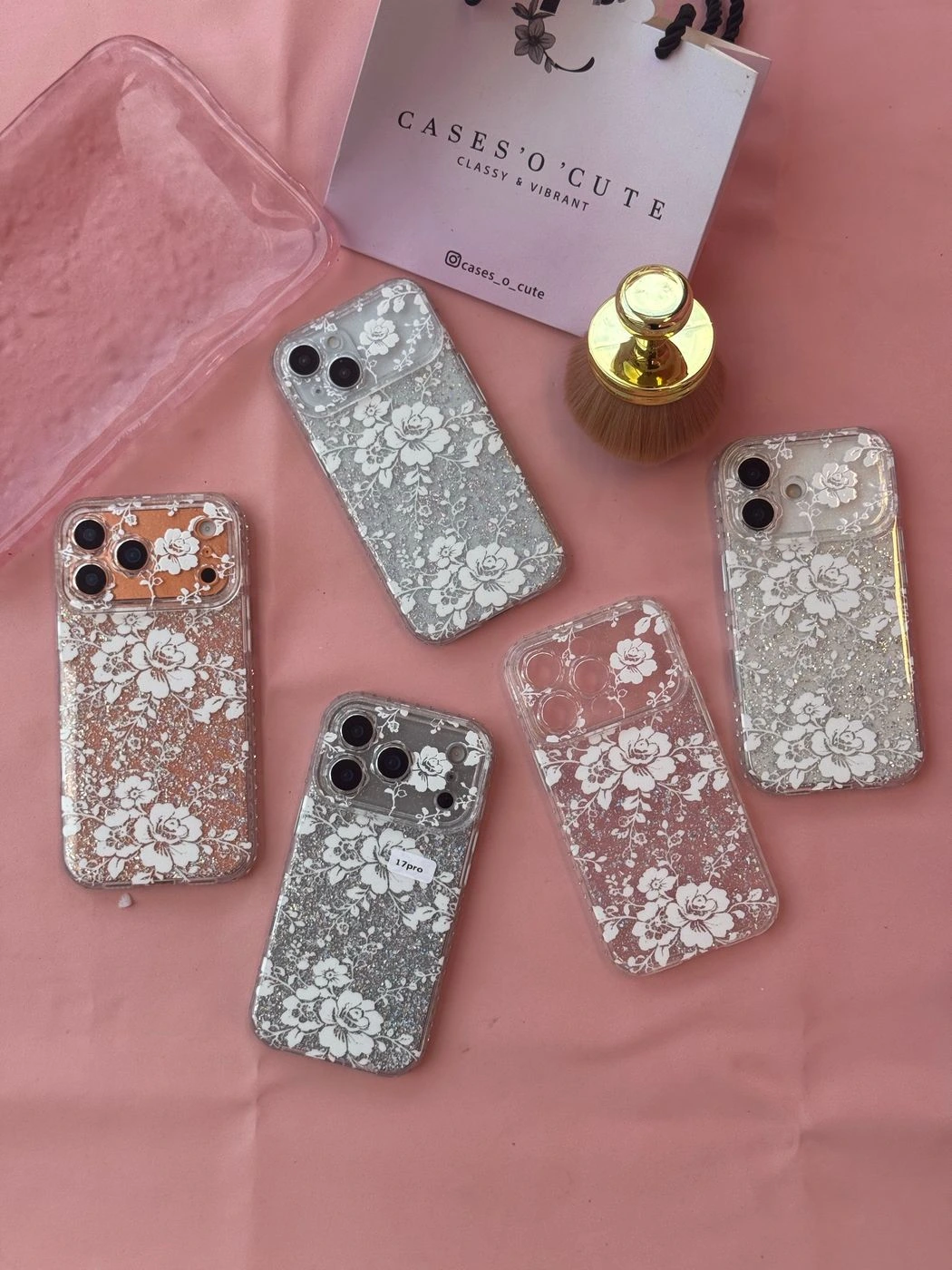 Floral Transparent White