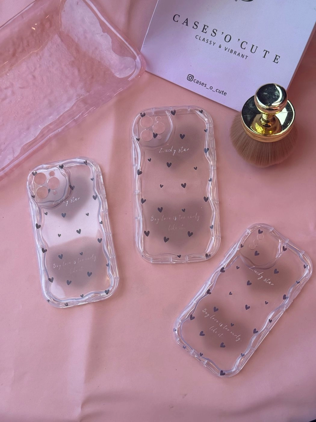 Transparent with tiny heart