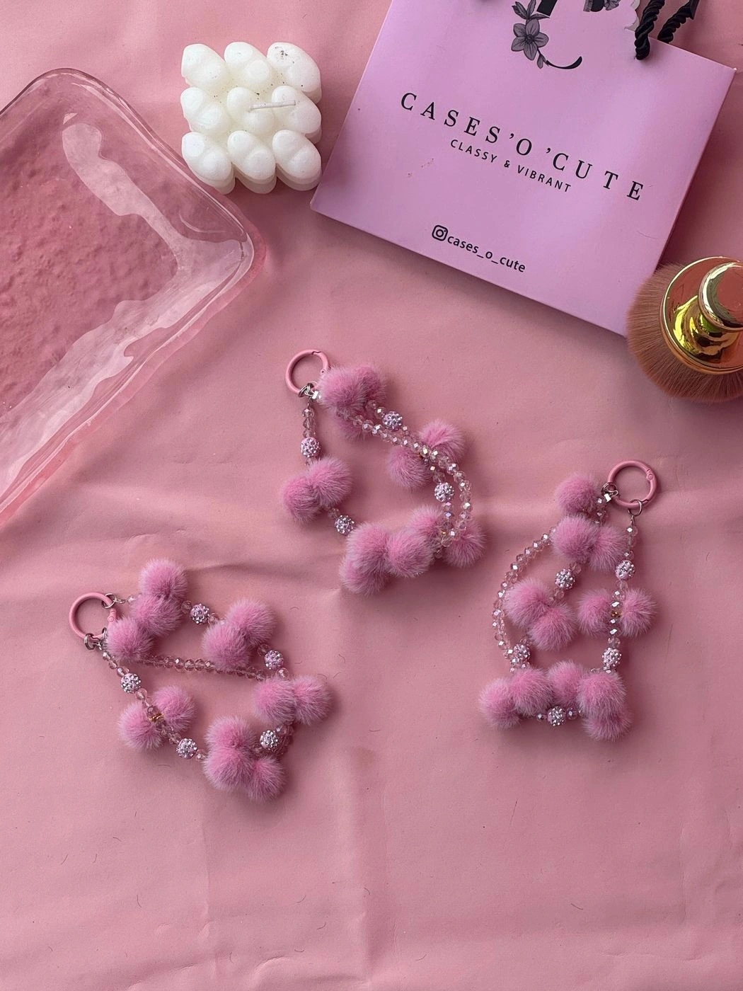 Pink bob charm